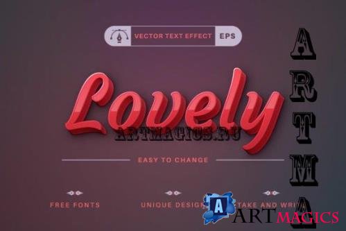 Lovely - Editable Text Effect - 16533796