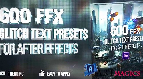 600 Glitch Text Presets 149467 - After Effects Presets