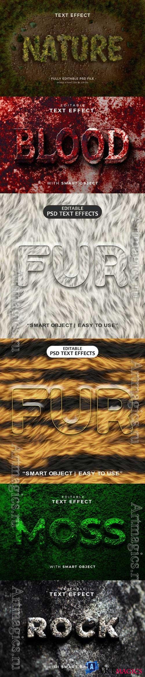 Psd style text effect editable set vol 463
