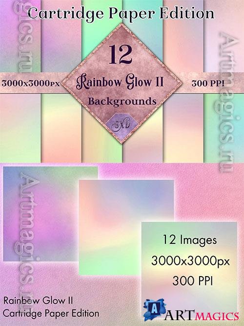 Rainbow glowg paper 12 backgrounds