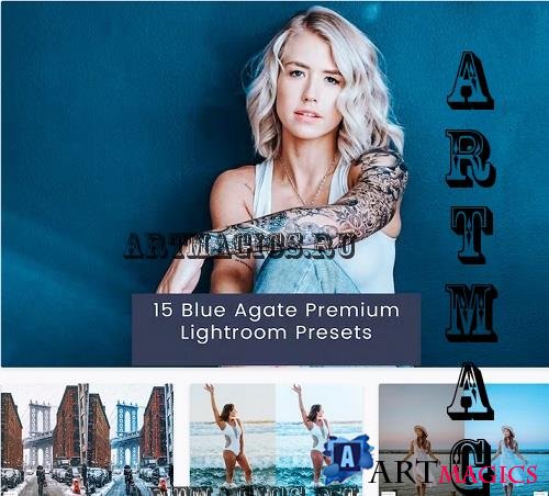 15 Blue Agate Premium Lightroom Presets - CUKGRZ3