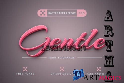 Gentle - Editable Text Effect - 16536574