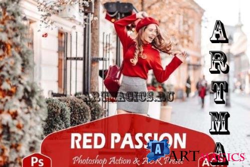 10 Red Passion Photoshop Actions And ACR Presets, Bright  - 2602350