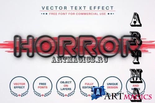 Horror - Editable Text Effect - 17643780
