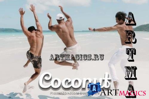 10 Coconut Photoshop Actions ACR LUT - 17645137