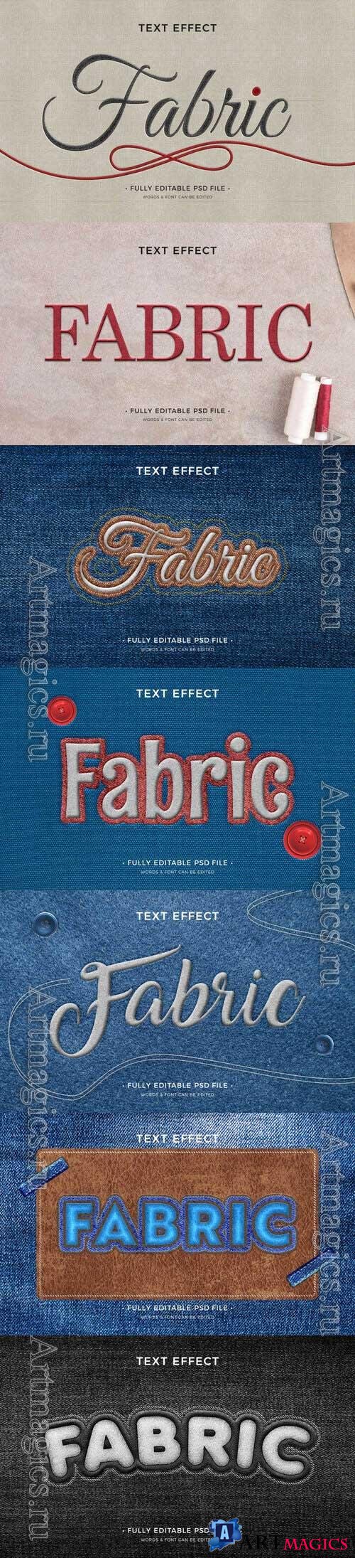 PSD fabric text effect