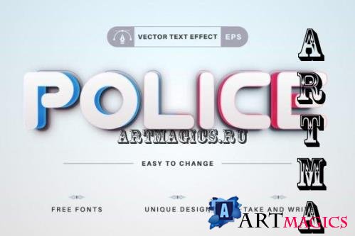 Police - Editable Text Effect - 17667957