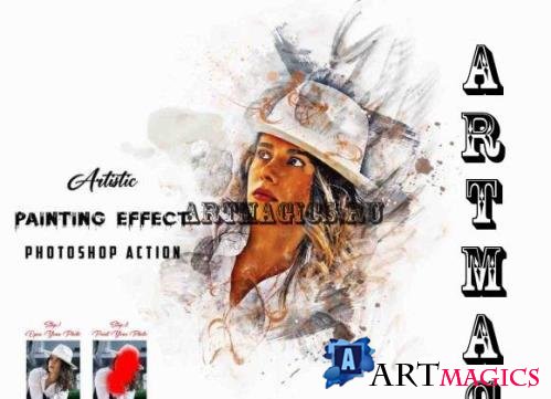 Artistic Painting Effect PS Action - 17674547