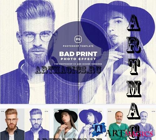 Bad Print Photo Effect - Q27F9TB