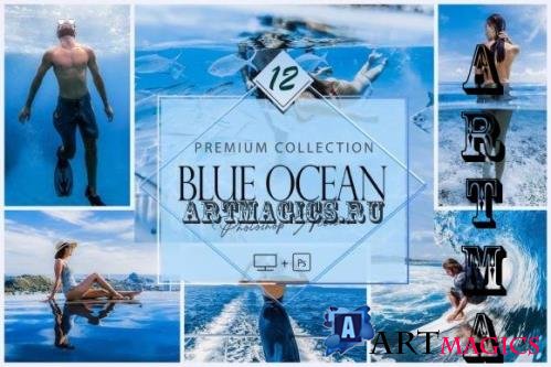 12 Photoshop Actions, Blue Ocean Ps