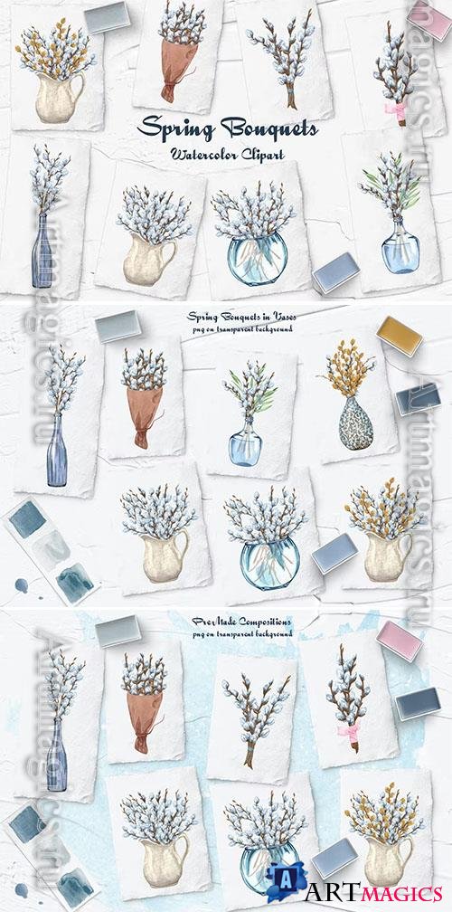 Spring Bouquets clipart [PNG]