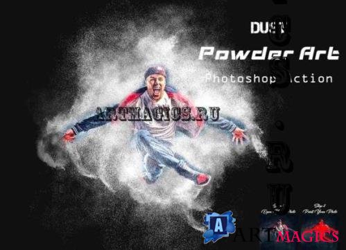 Dust Powder Art Photoshop Action - 24240215