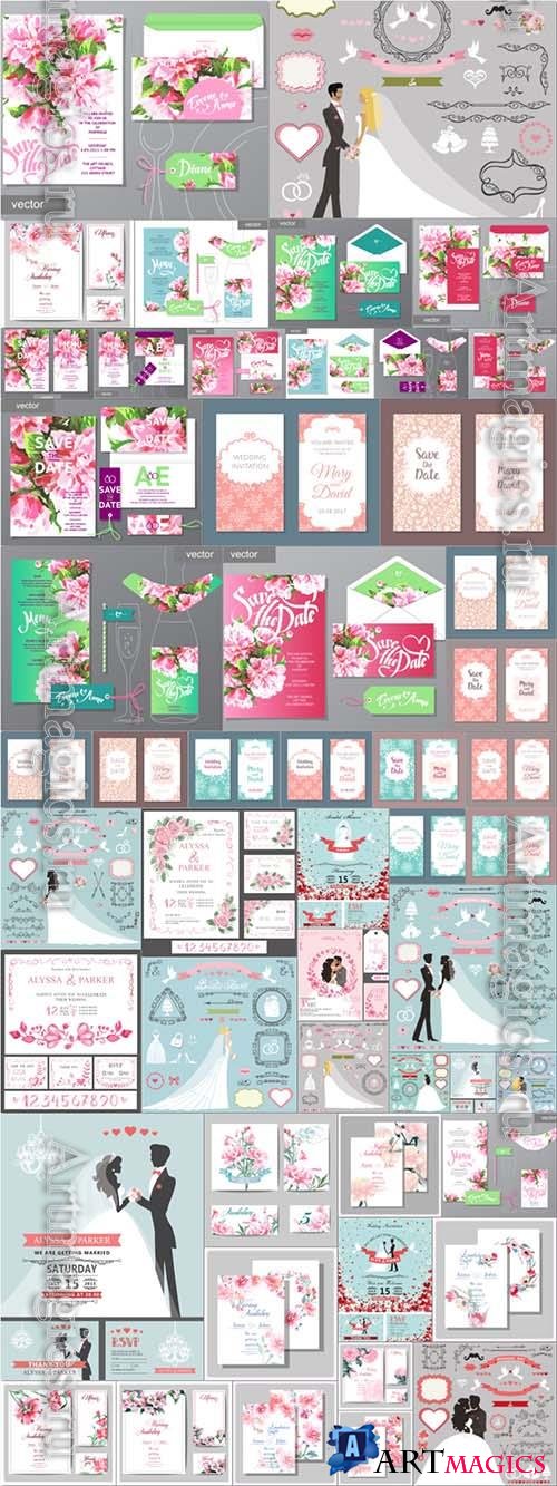 51 Wedding - vector collection