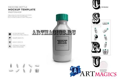 Medicine Bottle Mockup Template Set - 2646741