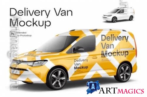 Delivery Van Mockup BGJHNUX
