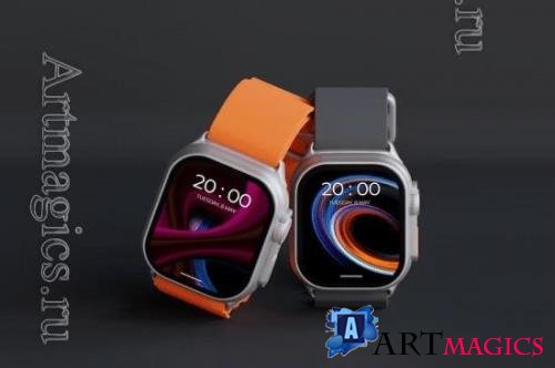 Smartwatch Colorful Mockup