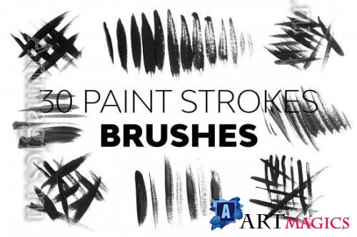 CreativeMarket - Paint Strokes Brushes - 21322706
