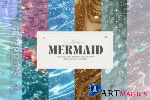 Sparkle Mermaid Water Backgrounds - 39J898U