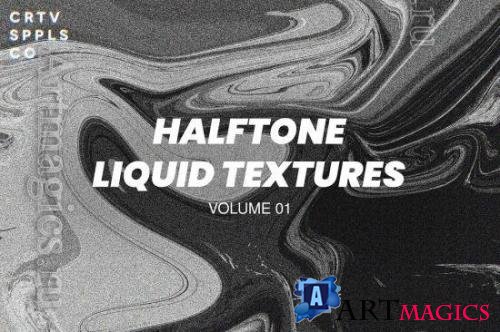 CreativeMarket - Halftone Liquid Textures - 21336468