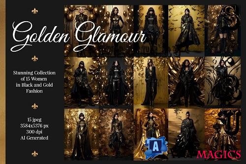 15 Women in Black and Gold Fashion - 25407762