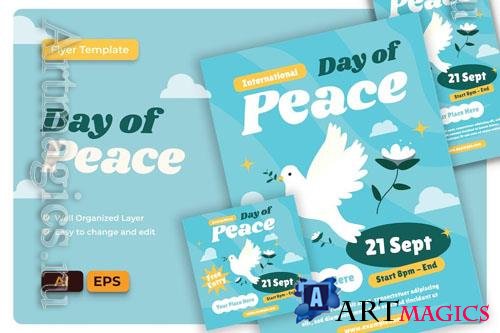 Day of Peace Flyer AI & EPS Template - MF9UYPZ