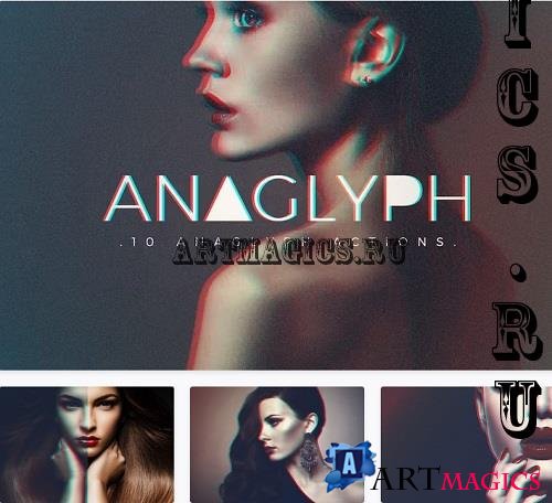 Anaglyph Photoshop Actions - 83X6R2