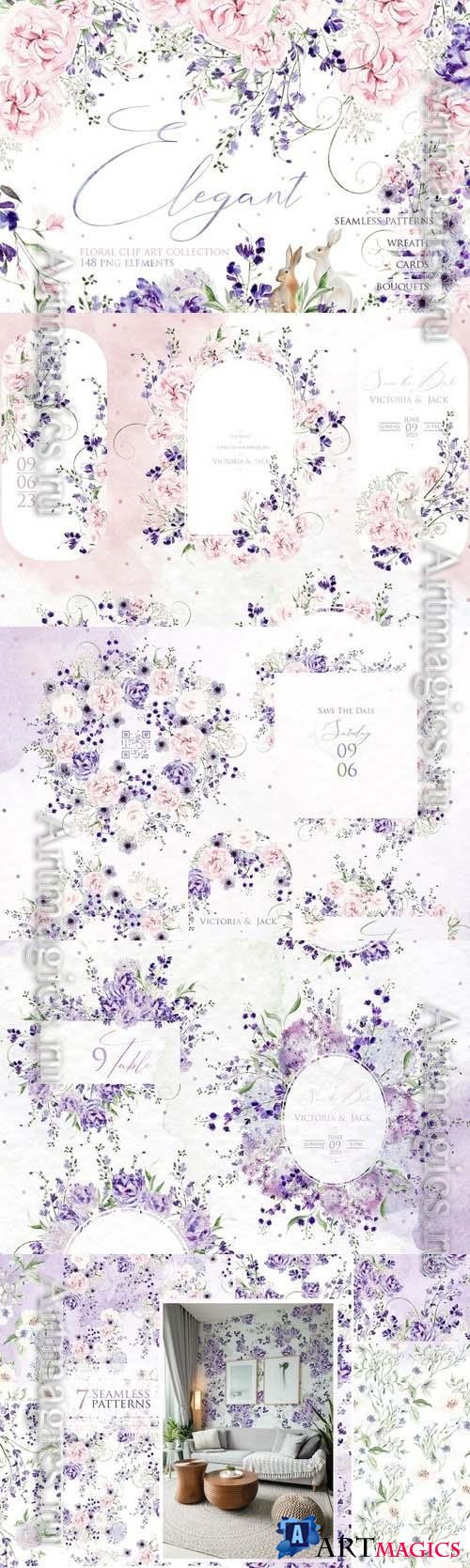 Beautiful Wedding Collection, Design Elements for Invitations