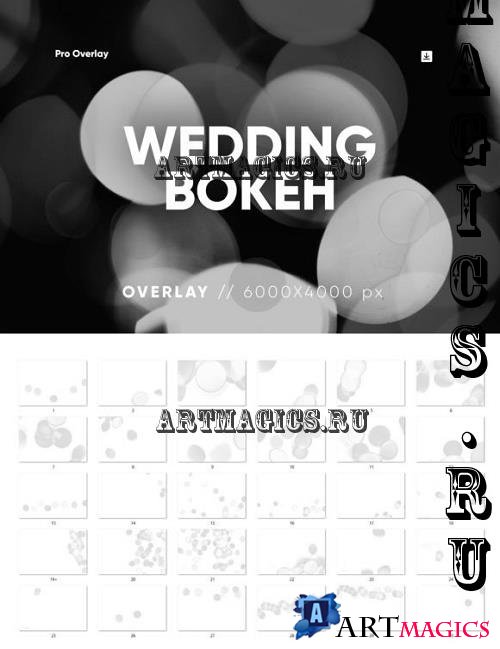 30 Wedding Bokeh Overlay - 26069789