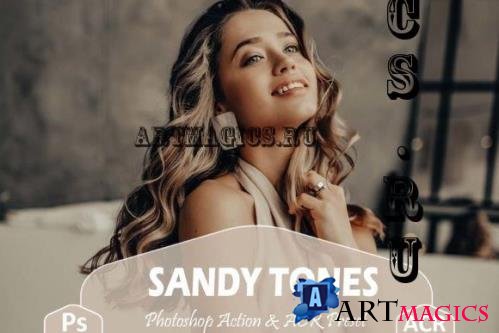 10 Sandy Tones Photoshop Actions And ACR Presets, Beige - 2660451