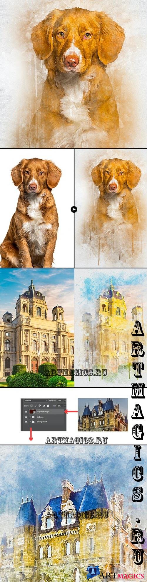 Water Color Photo Effect - 46230070