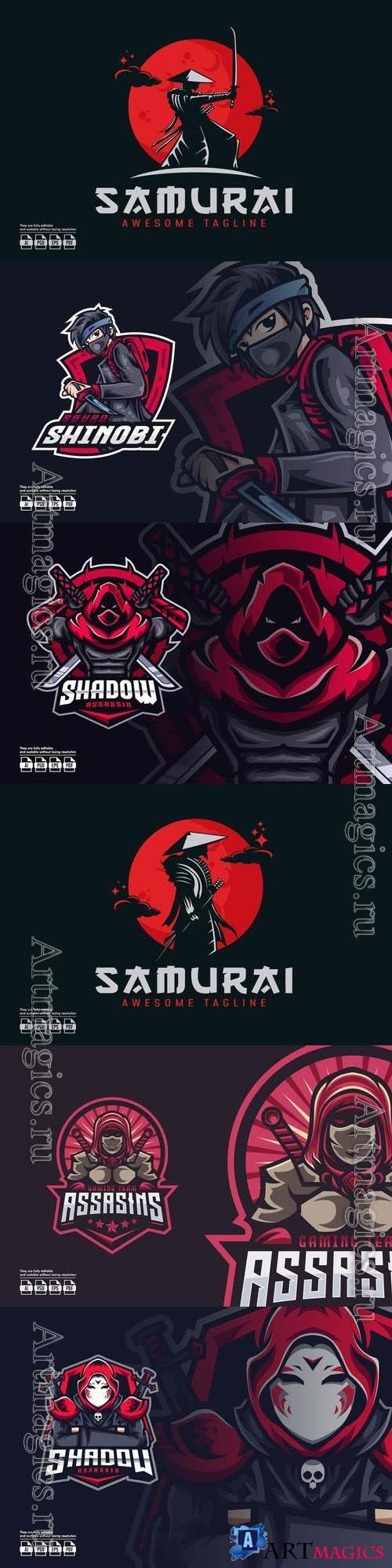 Samurai Ronin Logo Design