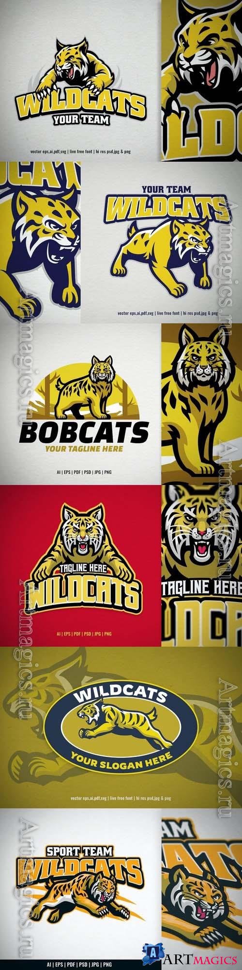 Wildcat Mascot for Sport and Esport Logo