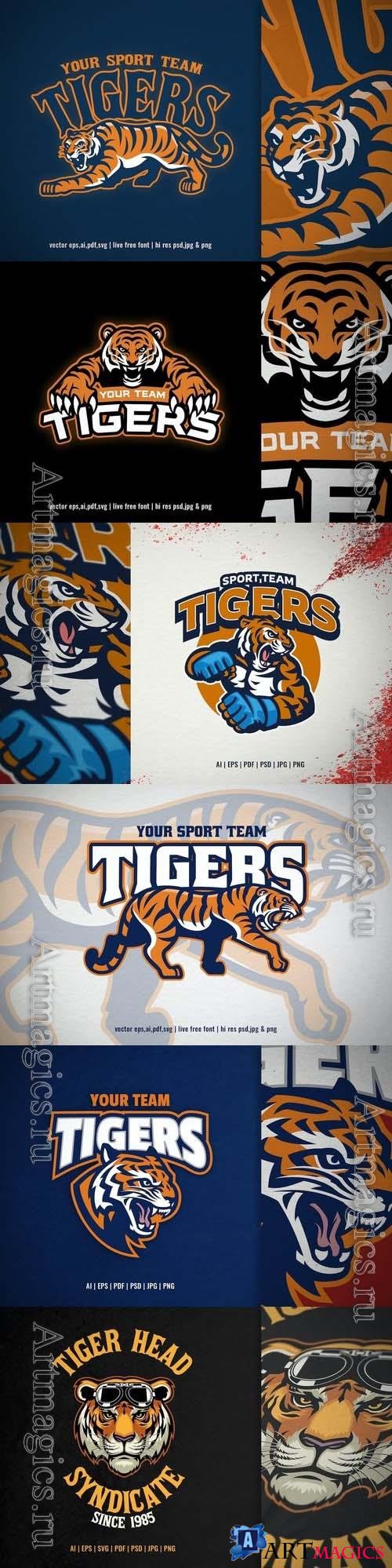 Tiger sport and e-sport logo