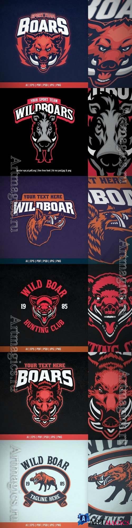 Boar Head Sport Logo Template