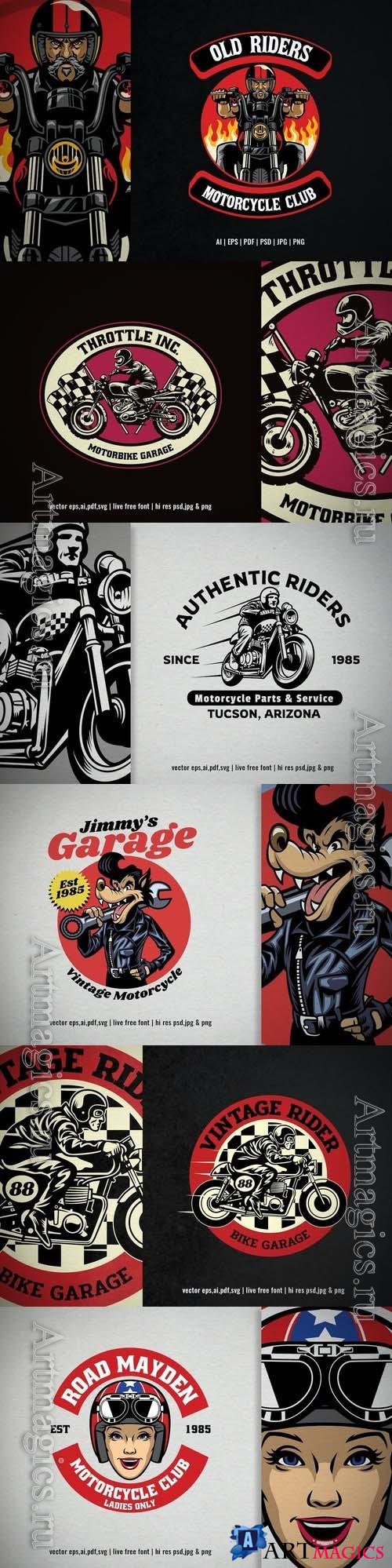 Logo of motorcycle garage