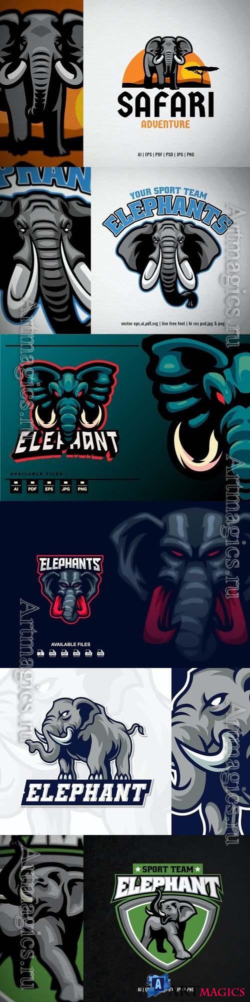 Elephant sport logo