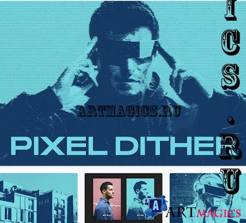 Pixel Dither Photo Effect - 26690176