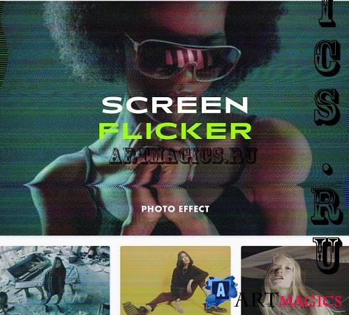 Screen Flicker Photo Effect - 10981031