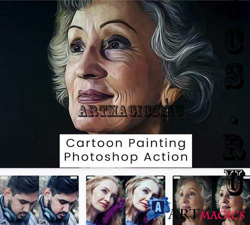 Cartoon Painting Photoshop Action - TU8GB3P