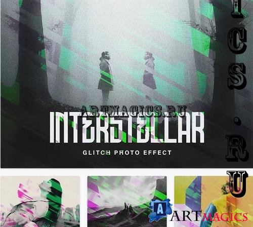 Interstellar Glitch Photo Effect - 26698050