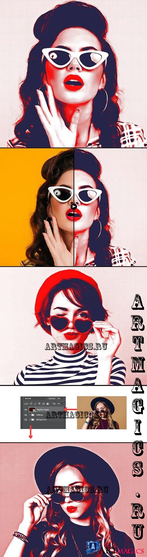 Pop Art Photo Effect - 46701109