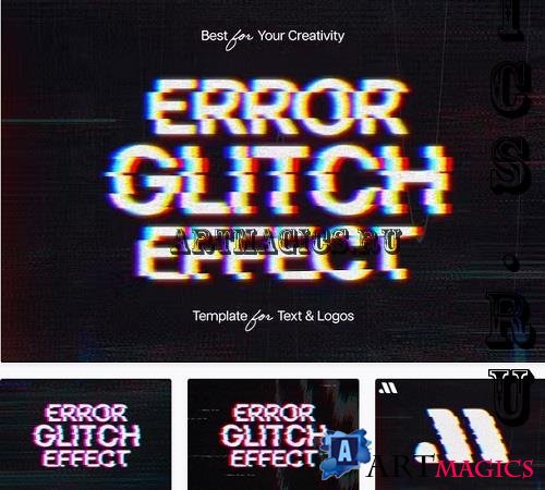 Error Glitch Text Effect - 17671113