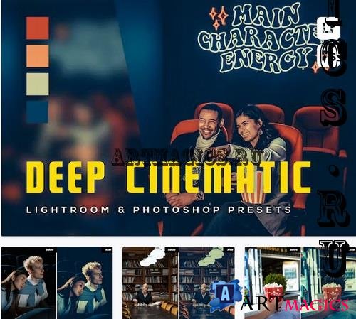 6 Deep Cinmatic Lightroom and Photoshop Presets - DAF8SSX
