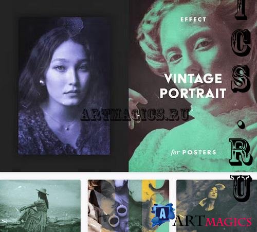 Vintage Portrait Poster Effect - 12164632