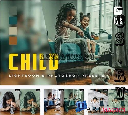 6 Child Lightroom and Photoshop Presets - UP9ZCNW