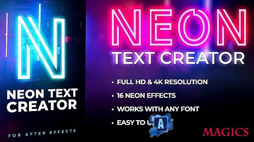 Neon Text Creator 1318968 - Project for After Effects