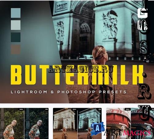 6 Buttermilk Lightroom and Photoshop Presets - Q3MQ8BV