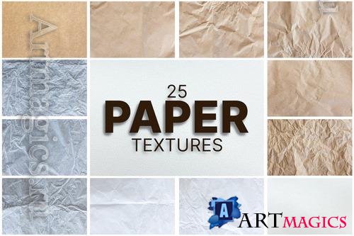 25 Different Paper Background Textures