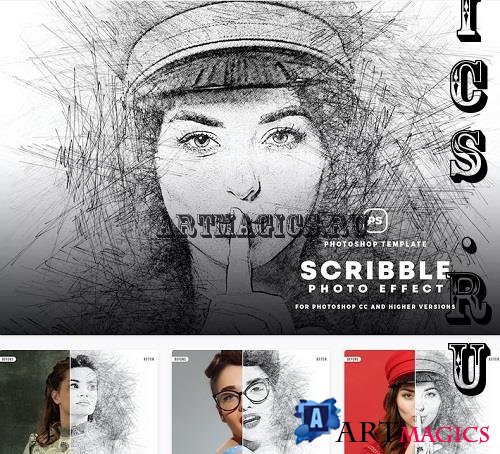 Scribble Photo Effect - CZZUWH7