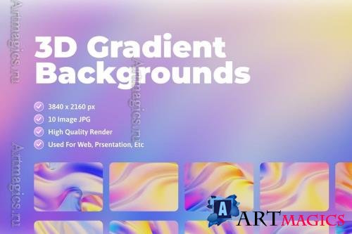 3D Gradient Backgrounds vol 2